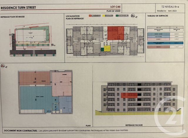 Appartement F2 à vendre - 2 pièces - 44.9 m2 - BASTIA - 202 - CORSE - Century 21 Jade Immobilier