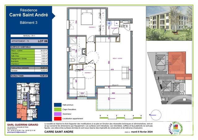 Appartement T3 à vendre - 3 pièces - 65.0 m2 - BORGO - 202 - CORSE - Century 21 Jade Immobilier